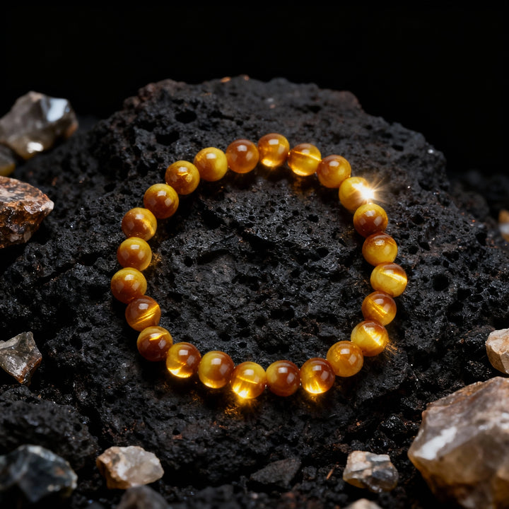 Yellow Tiger's Eye Bracelet - Golden Courage, Confidence & Abundant Wealth