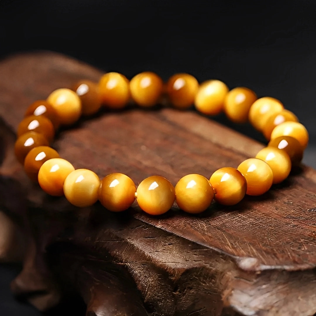 Yellow Tiger's Eye Bracelet - Golden Courage, Confidence & Abundant Wealth