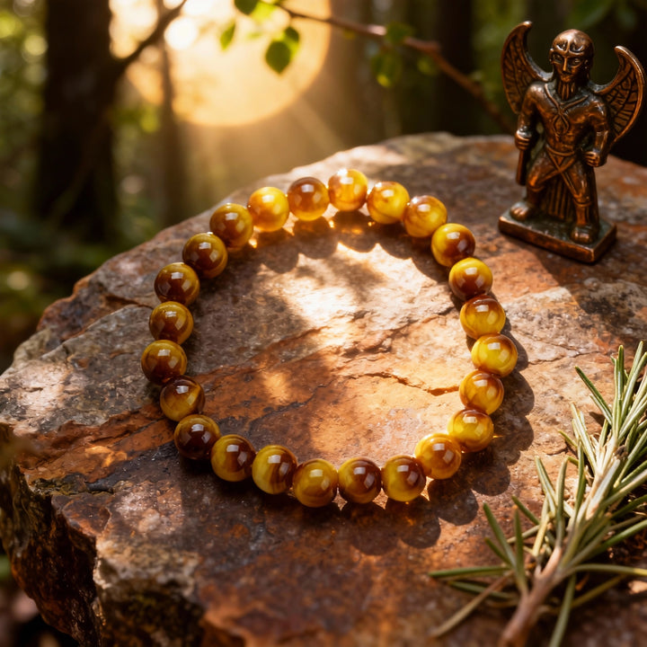 Yellow Tiger's Eye Bracelet - Golden Courage, Confidence & Abundant Wealth